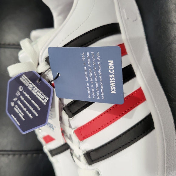 K-Swiss Classic VN (Black & Red Stripes Colorway) - Picture 12 of 13